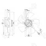 Осевой вентилятор ebmpapst A2D300AP0219