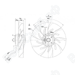 Осевой вентилятор ebmpapst A2E250AM0601