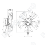 Осевой вентилятор ebmpapst A3G450AC2852