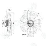 Осевой вентилятор ebmpapst A3G630AR8590