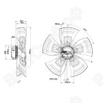 Осевой вентилятор ebmpapst A3G710AO8190