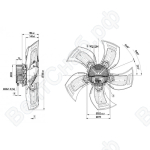 Осевой вентилятор ebmpapst A3G800AU2371