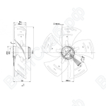 Осевой вентилятор ebmpapst A4D400AS0411