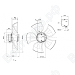 Осевой вентилятор ebmpapst A4D420AU0202