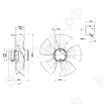 Осевой вентилятор ebmpapst A4D450AO1401