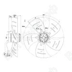 Осевой вентилятор ebmpapst A4D450AP0102