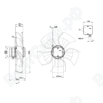 Осевой вентилятор ebmpapst A4D450AU0101