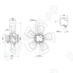 Осевой вентилятор ebmpapst A4D500AE0301