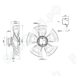 Осевой вентилятор ebmpapst A4D500AM0302