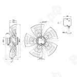 Осевой вентилятор ebmpapst A4D560AN0301