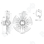 Осевой вентилятор ebmpapst A4D560AO0302