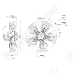 Осевой вентилятор ebmpapst A4D630AD0102