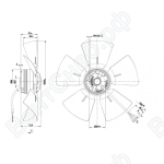 Осевой вентилятор ebmpapst A4E300AB0148