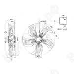Осевой вентилятор ebmpapst A6D800AD0102