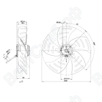 Осевой вентилятор ebmpapst A6E500BB0510
