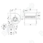 Центробежный вентилятор ebmpapst D1G133DC5516