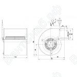 Центробежный вентилятор ebmpapst D2E097BI5602