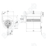 Центробежный вентилятор ebmpapst D2E133AM4723