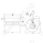 Центробежный вентилятор ebmpapst D2E133DM47D5