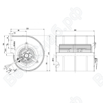 Центробежный вентилятор ebmpapst D2E133DM5260
