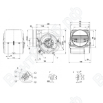 Центробежный вентилятор ebmpapst D2E146HT6731