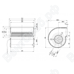 Центробежный вентилятор ebmpapst D2E160AB0121