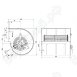Центробежный вентилятор ebmpapst D4E133DL01H9