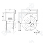 Центробежный вентилятор ebmpapst G2E160BY4721