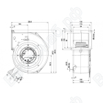 Центробежный вентилятор ebmpapst G3G160CU0911
