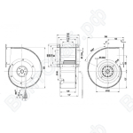 Центробежный вентилятор ebmpapst G4D180BD2817