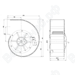 Центробежный вентилятор ebmpapst G4D200CL1223