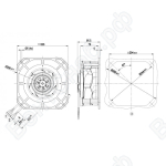 Центробежный вентилятор ebmpapst K3G190RG1901