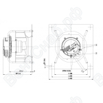 Центробежный вентилятор ebmpapst K3G250AY11C2