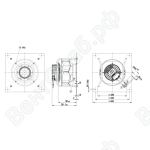 Центробежный вентилятор ebmpapst K3G250PR17I2
