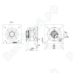 Центробежный вентилятор ebmpapst K3G280PR03H2