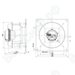 Центробежный вентилятор ebmpapst K3G355AX5602