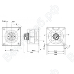 Центробежный вентилятор ebmpapst K3G355PJ7501