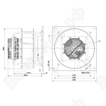 Центробежный вентилятор ebmpapst K3G400AQ2368