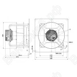 Центробежный вентилятор ebmpapst K3G560AQ0868