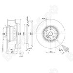 Центробежный вентилятор ebmpapst R2D190AC0810
