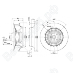 Центробежный вентилятор ebmpapst R2D250RA1001
