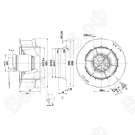 Центробежный вентилятор ebmpapst R2D280RB0601