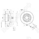 Центробежный вентилятор ebmpapst R2E133BH6607