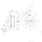 Центробежный вентилятор ebmpapst R2E140AF4818