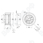 Центробежный вентилятор ebmpapst R2E140AS3881