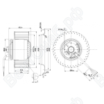 Центробежный вентилятор ebmpapst R2E160AY5025