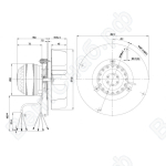 Центробежный вентилятор ebmpapst R2E180CG8201