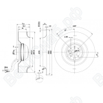 Центробежный вентилятор ebmpapst R2E220AA4423