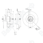 Центробежный вентилятор ebmpapst R2E250AI2623