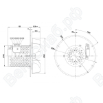 Центробежный вентилятор ebmpapst R2E250BE0310